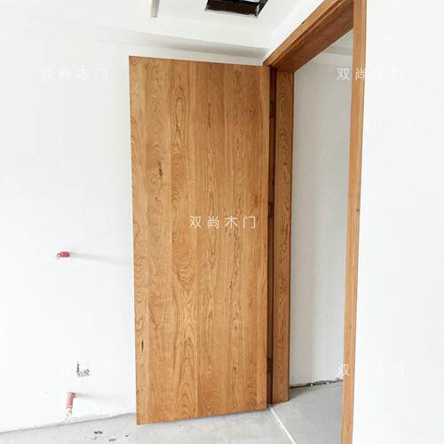 北美樱桃木原木门定制房门定做卧室门烤漆门室内门实木复合门衣柜