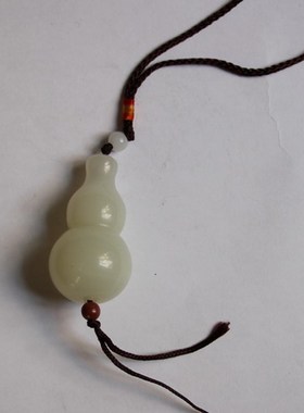 吉祥招财平安 白玉葫芦挂件 手把件 随身家居饰品摆件装饰送礼