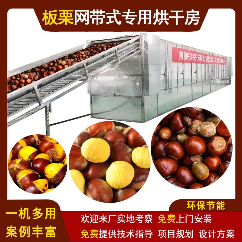 板栗仁烘干机网带全自动板栗脱水烘干设备栗子仁甘栗干果风干机