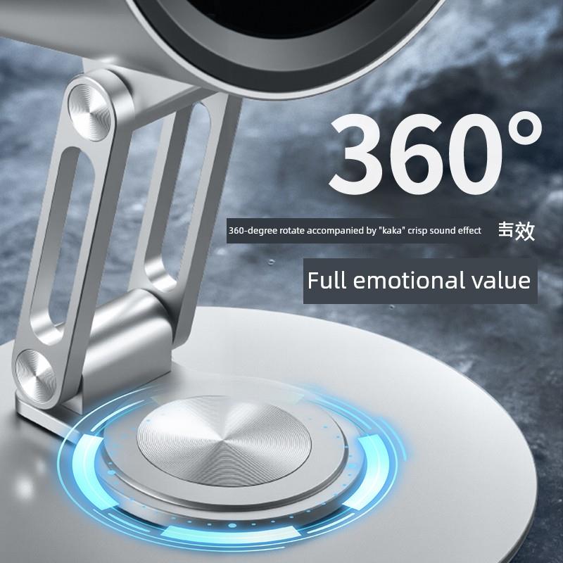 Mros模拟金属桌面风扇桌面解压360°旋转可折叠USB可充电高级100