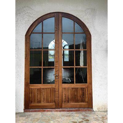 纯原木实木定制覆古室内门网红门实木门店平门圆拱门