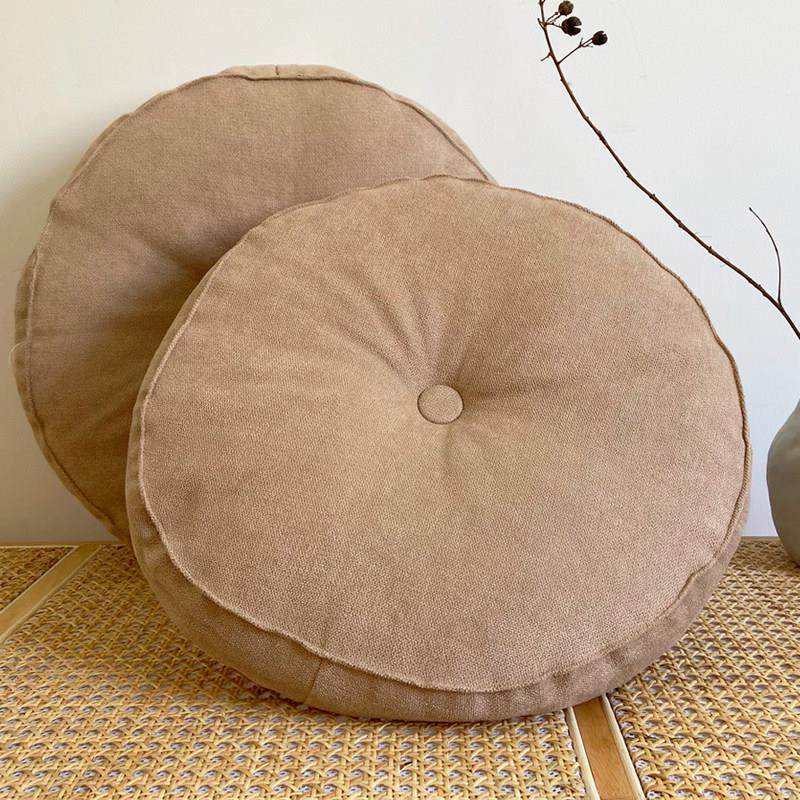 日式棉麻坐垫圆形飘窗座垫法式客厅坐墩榻榻米拆洗冥想打坐蒲团,居家布艺,蒲团,淘宝优惠券,粉丝福利购,淘宝优惠卷