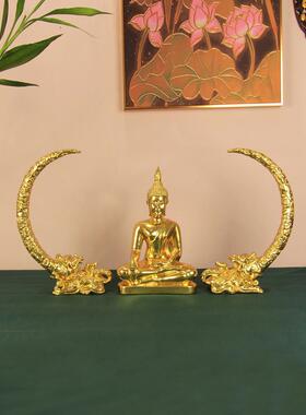 东南亚风格装饰泰佛象牙摆件泰国玄关桌面工艺品创意会所软装摆设