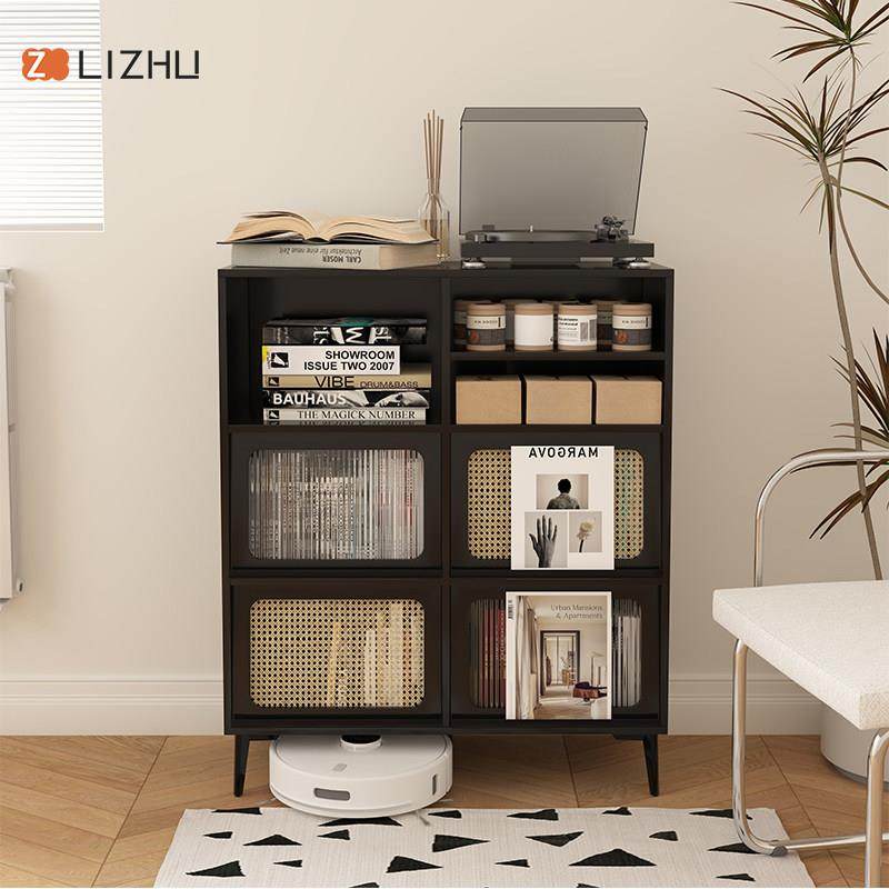 北欧书柜杂志柜沙发客厅展示柜置物柜日式藤编储物收纳柜定制,住宅家具,单个书柜,淘宝优惠券,粉丝福利购,淘宝优惠卷