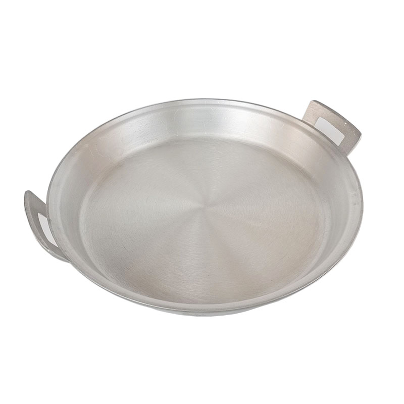 铝平底锅家用老式加厚手工铸铝平锅鏊子吕平底烙饼锅铝平底锅煎锅
