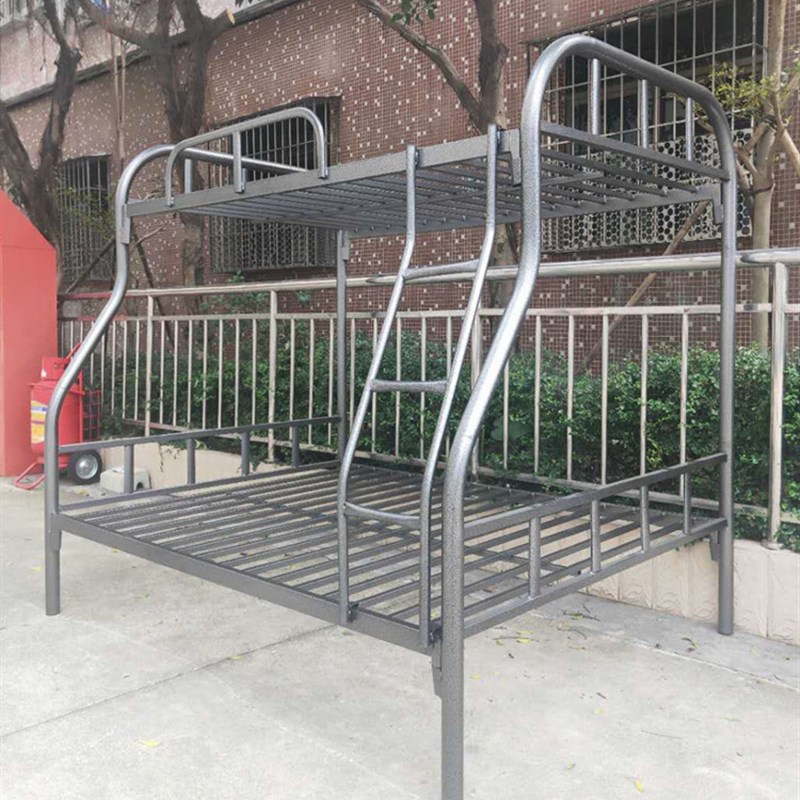 双人子母床钢架床高低床上下铺铁艺学生铁架床双层床宿舍床架子床