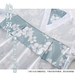 汗蒸服女全棉桑拿服加男款 可爱浴服洋气 情侣肥加大码 韩版