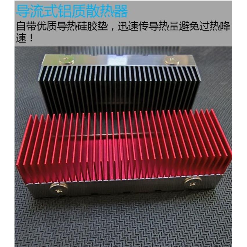 鳍片m.2固态硬碟散热片马甲降温M.2散热器SSD2280M2强劲解热器