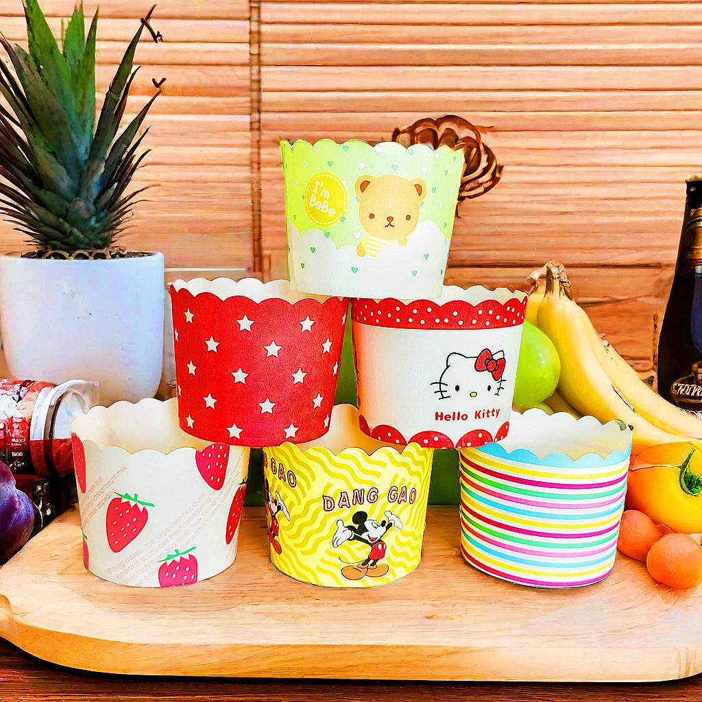 纸杯蛋糕纸托 托耐高温烤箱空气炸锅专用戚风烘焙马芬杯麦芬杯子