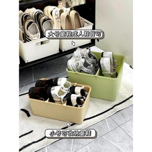 家用鞋子收纳盒鞋柜分格整理收纳神器放拖鞋家居鞋可伸缩立式鞋盒