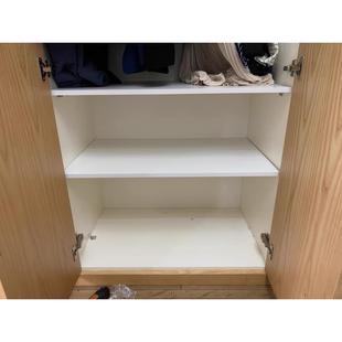 定制实木隔板衣柜分层板白色改装橱柜书架层板隔断鞋柜整理架桌面