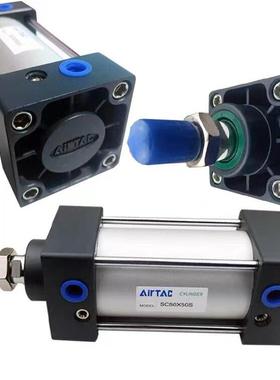 原装亚德客标准气缸SC50/63/80/100/125X25X75X150X200X300X800S