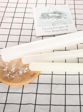 塑料白色PP擀面杖不沾翻糖擀面棍厨房烘焙硅胶饺子皮擀面棒包邮