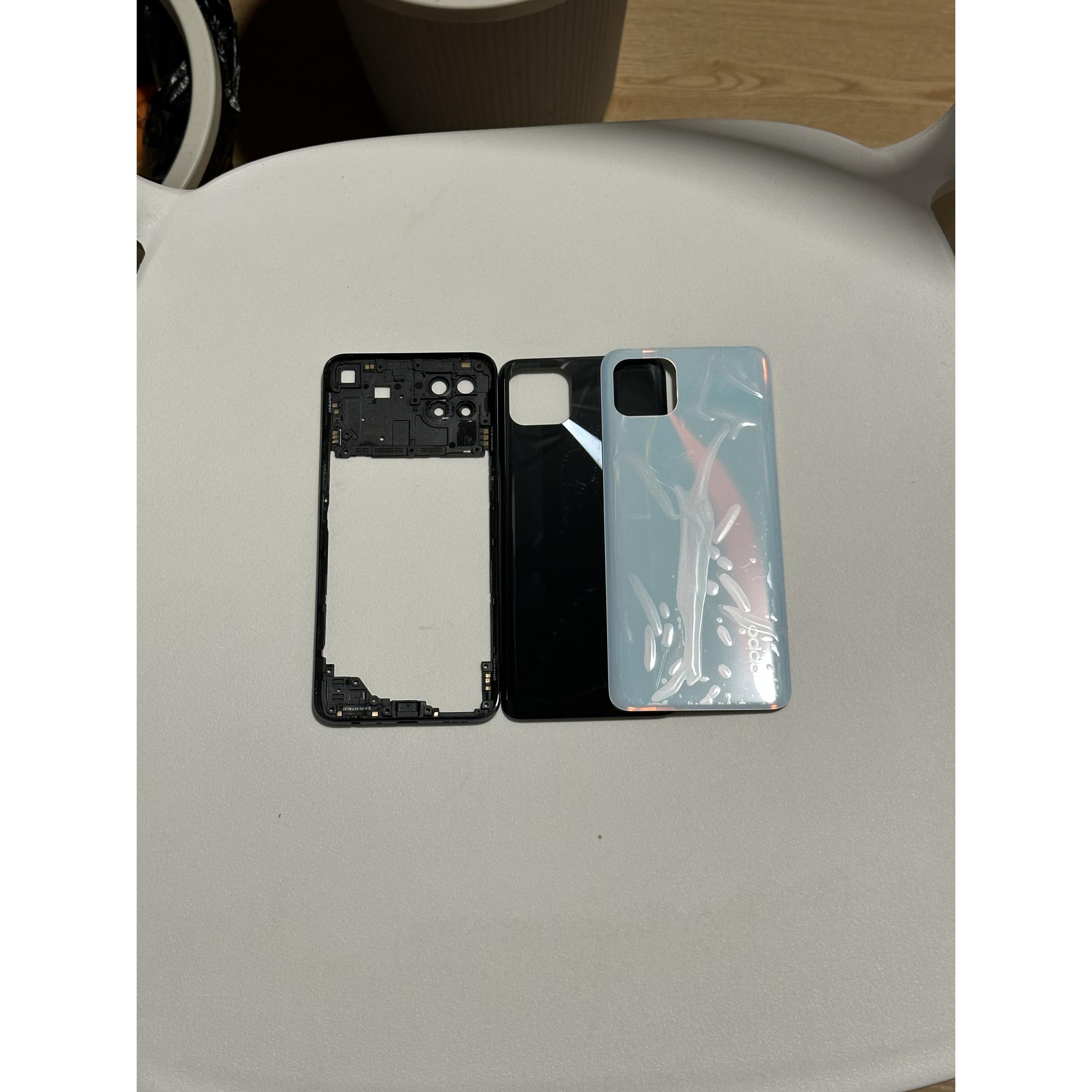 适用于OPPO Reno4se原装后盖中框边框拆机外壳前框卡托白蓝黑色