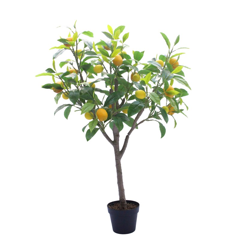 仿真植物盆栽柠檬树绿植家居客厅摆设园林工程造景装饰品厂家直售