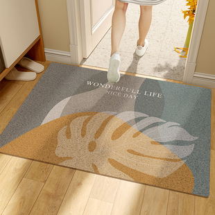 入户门地垫丝圈pvc塑料蹭土门垫耐脏加厚高级感门外进门门口垫子