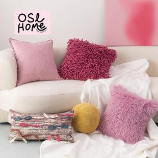 抱枕轻奢高级感可爱ins多巴胺客厅卧室样板间沙发床头靠垫腰枕套