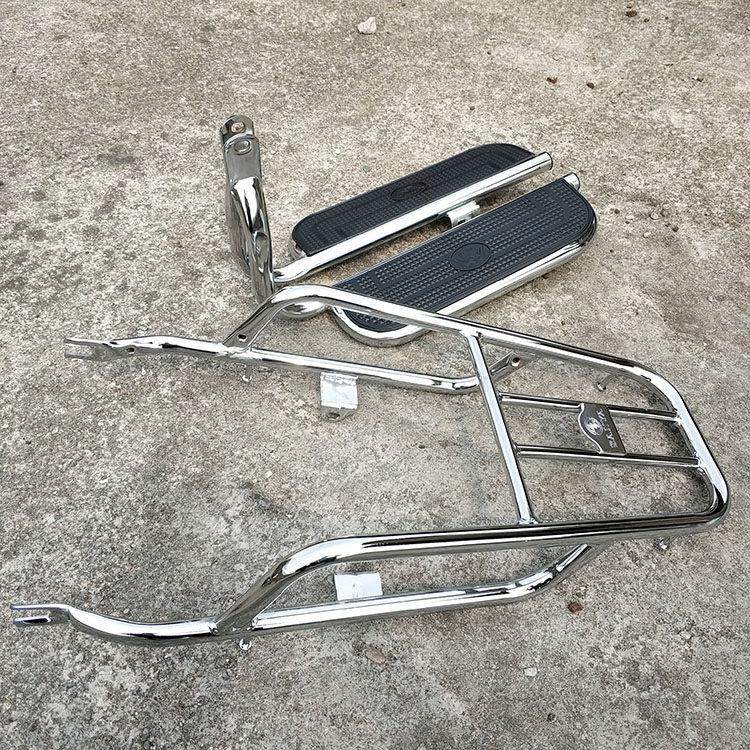 太子款GN125国产小太子男式摩托车HJ125-8后脚踏板货架后搁脚尾架,摩托车/装备/配件,摩托车车架,淘宝优惠券,粉丝福利购,淘宝优惠卷