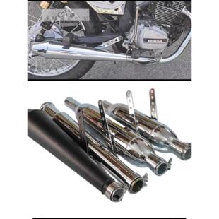 摩托车排气管改装后段覆古鱼雷款鱼嘴款CG125 GN125游侠改装