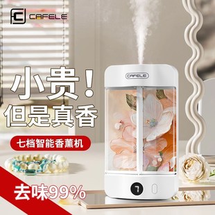 智能香薰机自动喷香壁挂房间持久留香香氛空气清新剂加湿厕所除臭