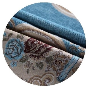 布艺藏蓝色卧室条形饭p店组合餐桌布床头柜圆桌台布防水布艺可折