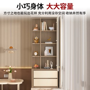 飘窗柜收纳柜阳台收纳柜书柜落地卧室窗台侧边柜转角置物柜子F103