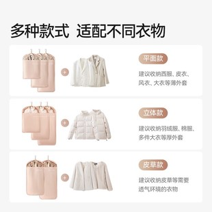家用大衣防尘袋衣物遮灰尘衣架羽绒服皮草西装 衣服防尘罩挂式
