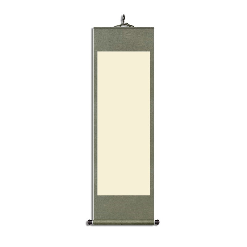 传统工艺空白卷轴宣纸挂画竖轴书法字画专用半生熟宣纸