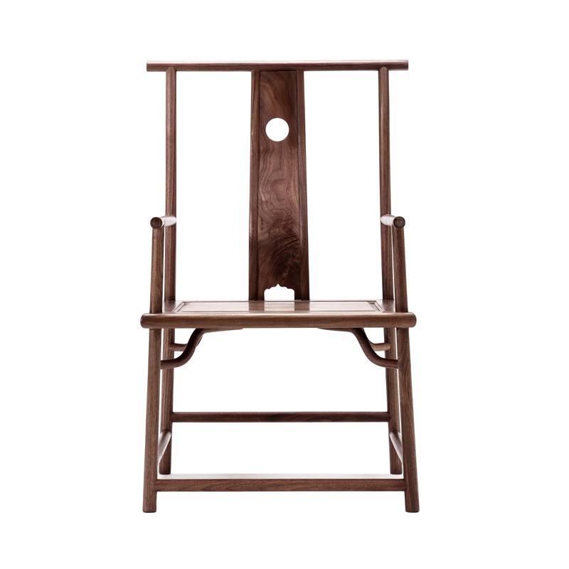 新中式圈椅四出头南官帽椅太师椅梳背椅明式书房茶室家具主椅客椅