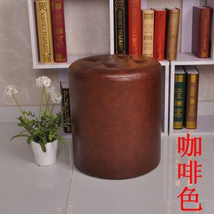 换鞋凳小凳子高矮沙发凳搁脚凳加高梳妆凳皮圆墩子屁蹲非储物脚踏