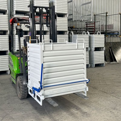 金属周转箱自卸废料收集箱工业铁屑箱箱底部开门自带安全销可定制