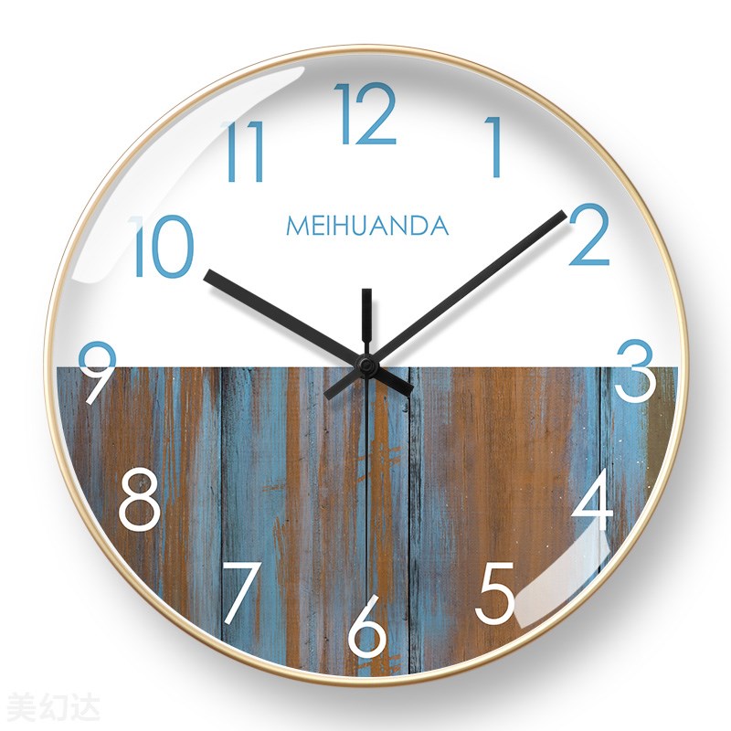 创意挂钟高级感家用客厅时v钟挂墙现代简约大气钟表自动对时电波
