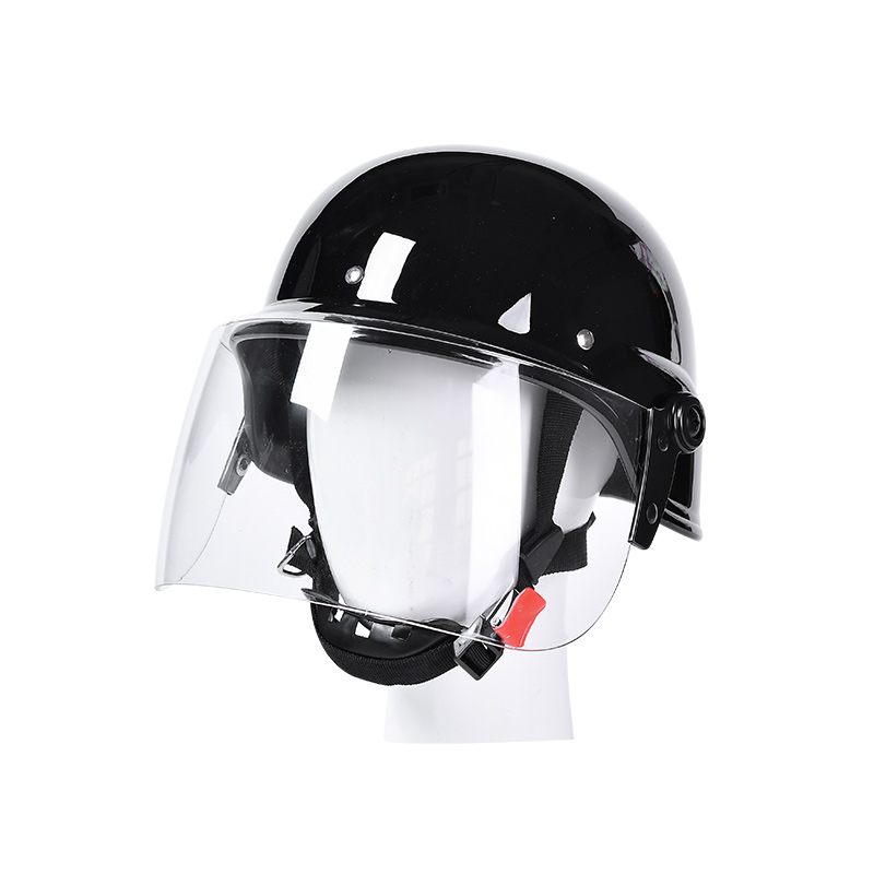 德式安保防暴头盔M88防爆钢盔带面罩头盔骑行安全帽保安防护器材