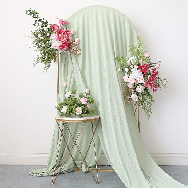 清新婚礼花艺布置拱门壁挂花婚礼背景仿真花卉布置酒店场景插花,节庆用品/礼品,婚庆绢花,淘宝优惠券,粉丝福利购,淘宝优惠卷