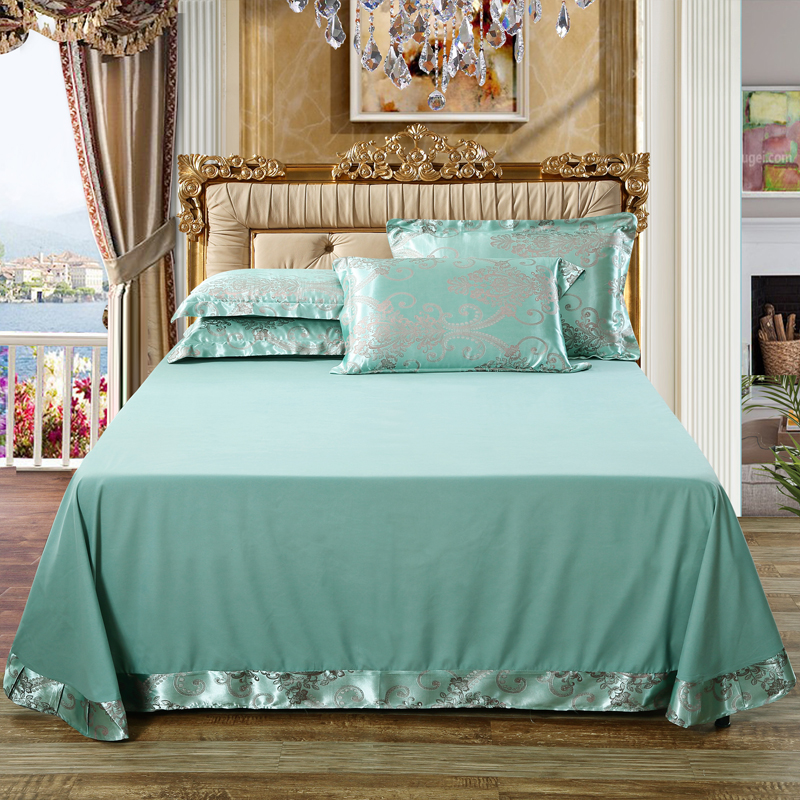 床单单件 贡缎提花单双人学生宿舍1.2/1.5/1.8/2.0米被单夏季