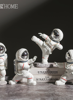创意宇航员摆件家居桌面太空人客厅电视柜儿童房间布置装饰摆设品