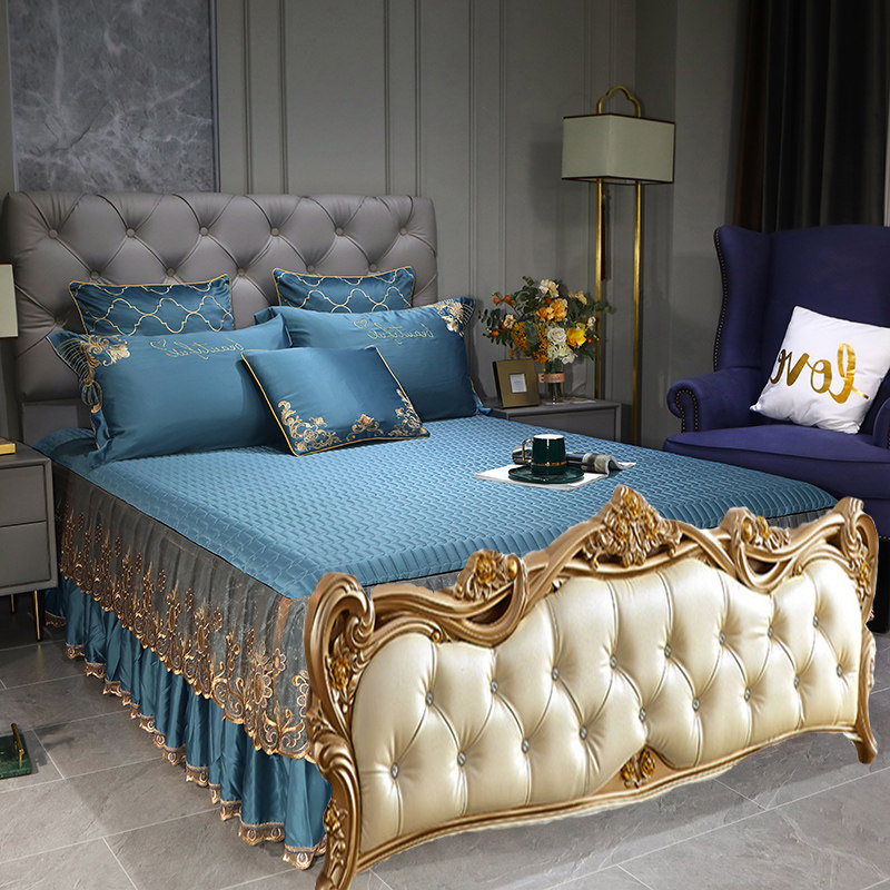 欧式无床尾床裙三件套两边无尾床罩单件夹棉加厚春夏秋冬季两款,床上用品,床裙,淘宝优惠券,粉丝福利购,淘宝优惠卷