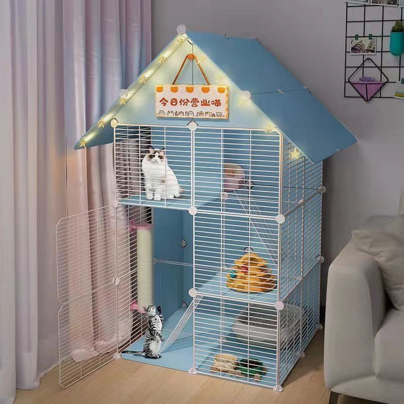 猫笼子家用别墅超大自由空间带厕所猫窝小型室内三层猫咪猫屋猫舍,宠物/宠物食品及用品,猫笼子/猫别墅,淘宝优惠券,粉丝福利购,淘宝优惠卷