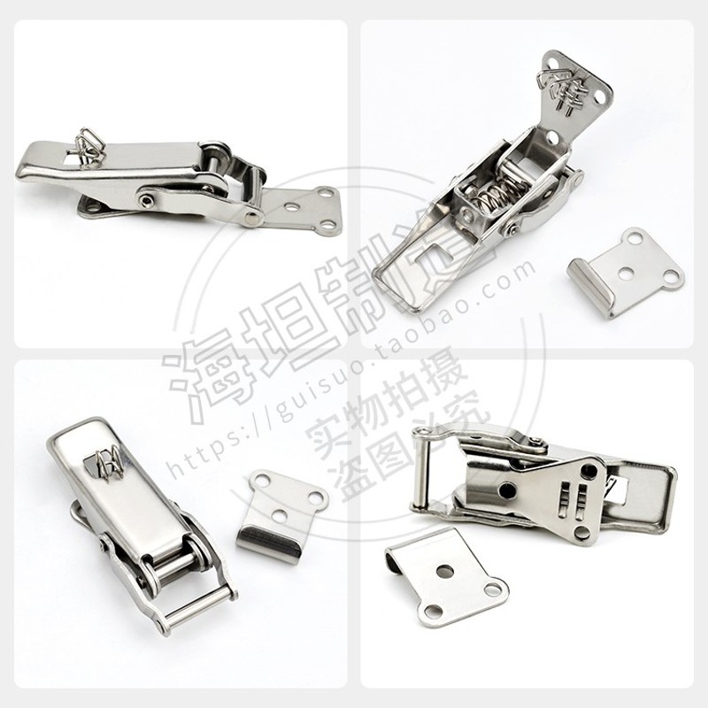 304不锈钢可调节圆筒形专用搭扣自动化防震锁扣安全门扣C-1231-2