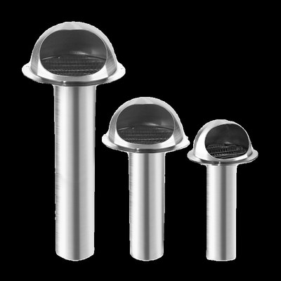 穿墙风帽304不锈钢燃气热水器浴霸止逆阀油烟机排烟管排气口风罩