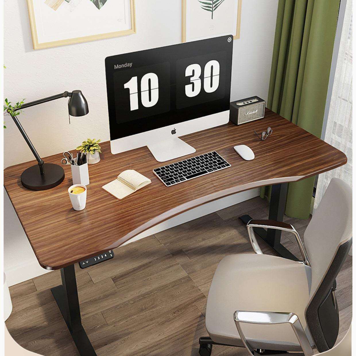 卧室家用电脑桌智能电动升降桌自动升降桌腿电竞桌升降办公桌