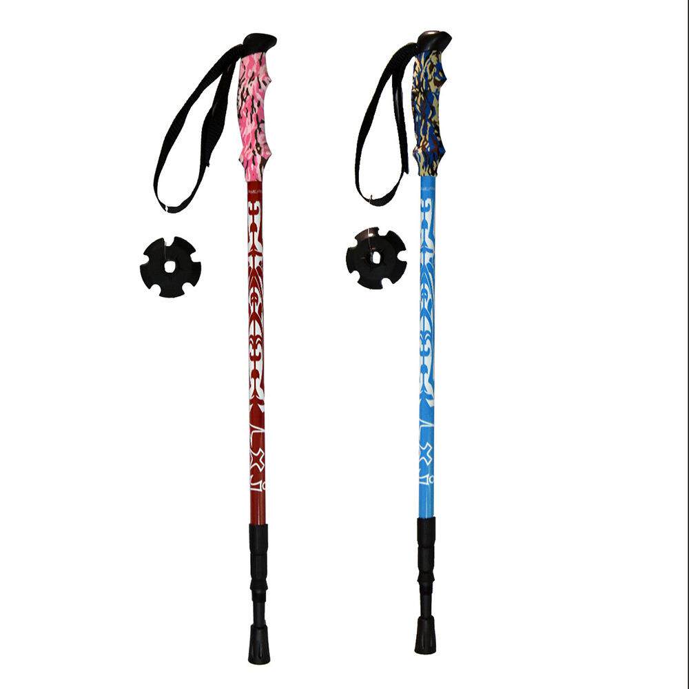 陆健新款碳素内锁登山杖情侣款户外旅游行走防滑手账轻便