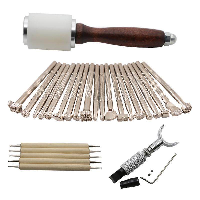 皮革雕刻工作鞍架制作压痕笔皮雕锤20件印花皮革工具套装24款27款,3C数码配件,USB灯,淘宝优惠券,粉丝福利购,淘宝优惠卷