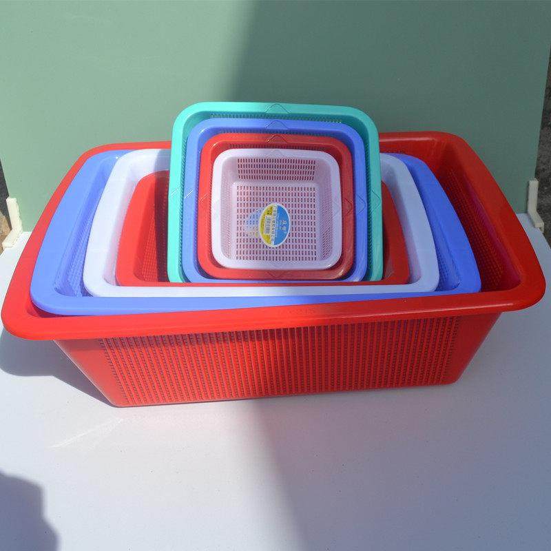 珠江塑料大号沥水篮收纳篮洗菜盆篮子漏水厨房篓子菜楼盆加厚方筛,餐饮具,洗菜盆/沥水篮/漏水筛,淘宝优惠券,粉丝福利购,淘宝优惠卷