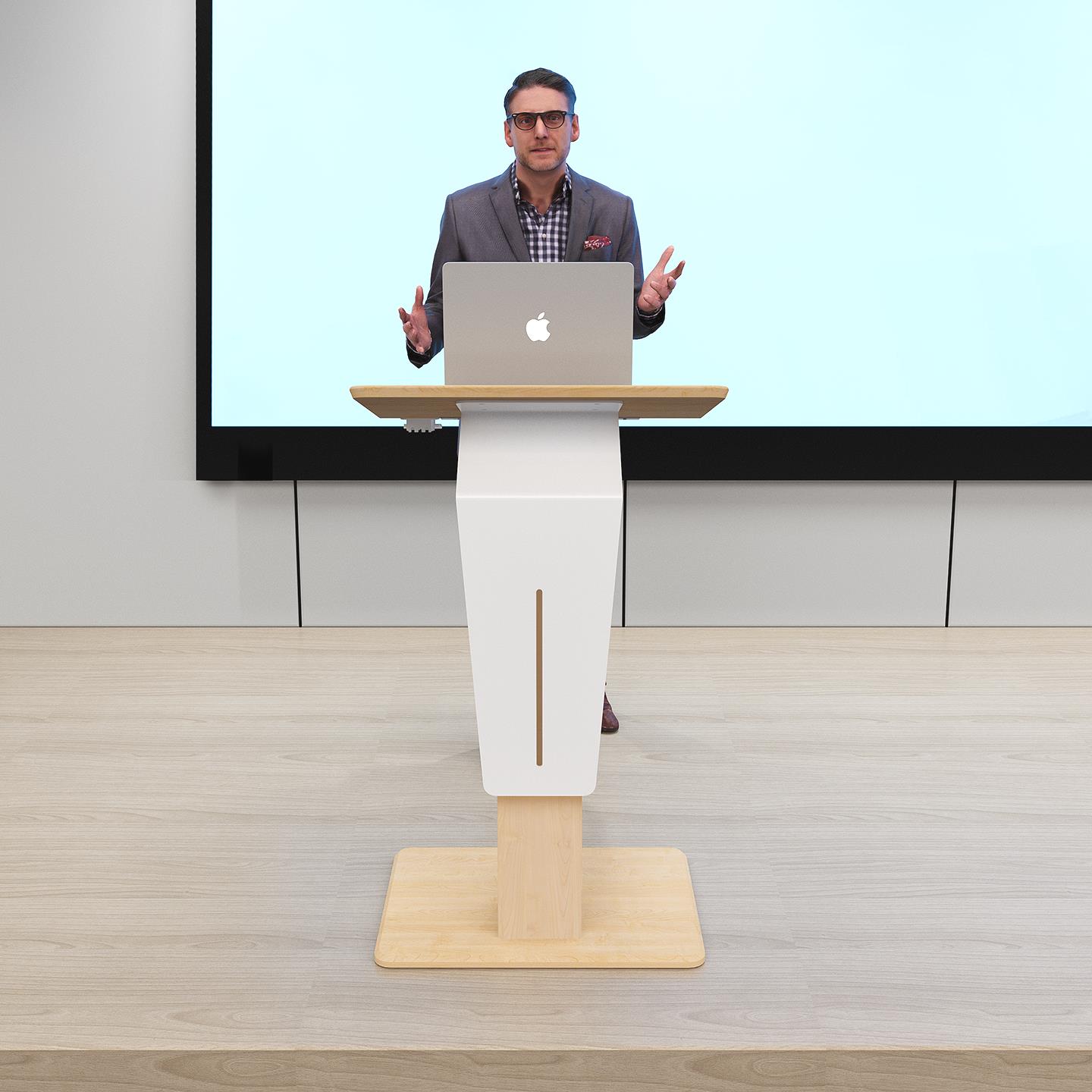 智能可升降讲台桌店门口迎宾发言主席台会议室培训演讲咨询小讲台