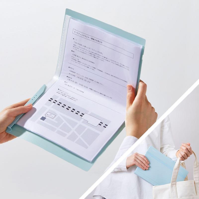 KING JIM锦宫COMPACK对折资料册便携文件夹收纳袋册试卷夹 A3A4用