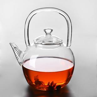 耐高温大号提梁壶玻璃茶壶电陶炉烧水壶煮茶壶泡茶器 茶桌风景线