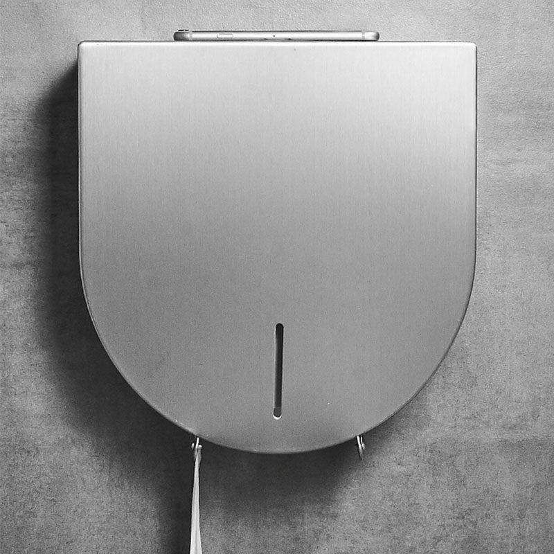 304不锈钢厕所大卷纸盒壁挂式擦手公共酒店商用抽纸纸架盒卫生间