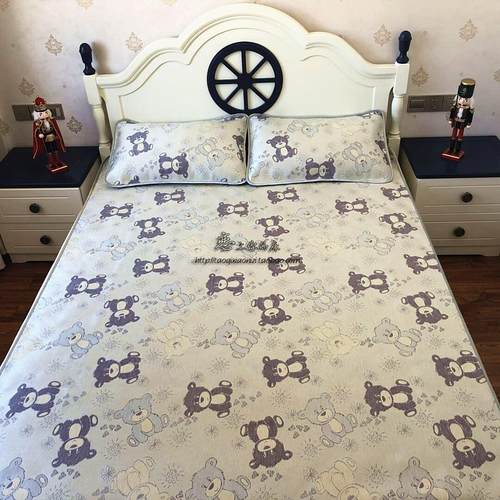 夏季婴儿冰丝儿童凉席宝宝1.5米婴儿床1.2新生儿幼儿园凉席1.8m