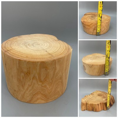 崖柏木墩木料原木实木花盆火炉底座增高隔热杯垫摆件装饰树桩木桩